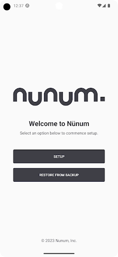 Android application Nunum screenshort