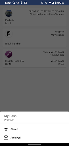 My Pass Screen 2