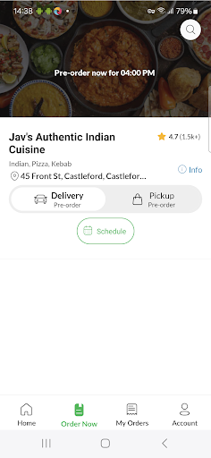 Javs Authentic Indian Cuisine Screenshot
