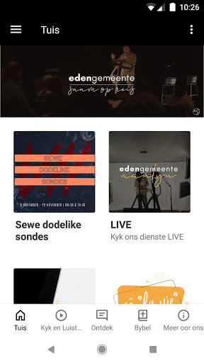 Android application Eden Gemeente screenshort