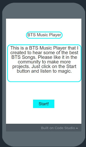 BTS MUSIC PLAYER