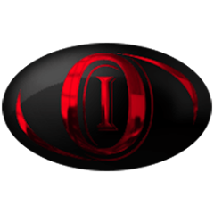 Oval Red Chrome Icons Pack