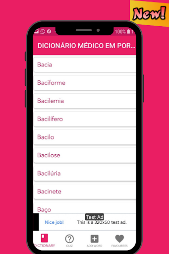 Android application Dicionário Medico em Português screenshort