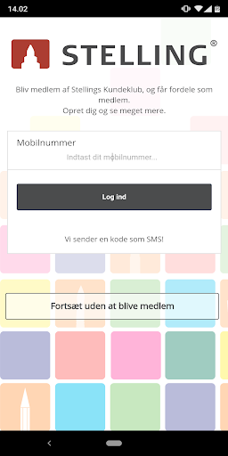 Android application Stelling Kundeklub screenshort