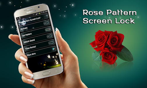 Rose Pattern Screen Lock