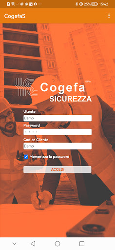Android application CogefaS screenshort
