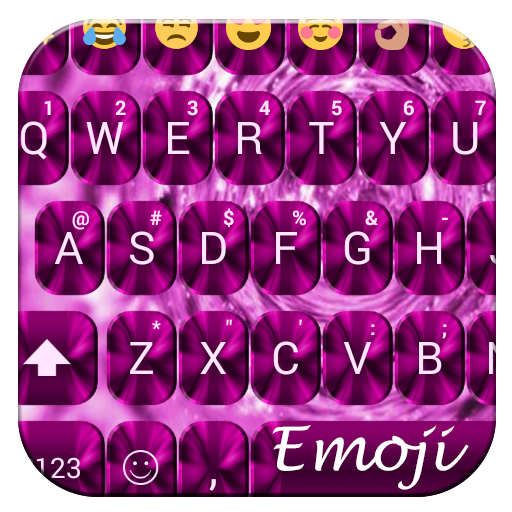 Emoji Keyboard Shading Pink 350 Icon