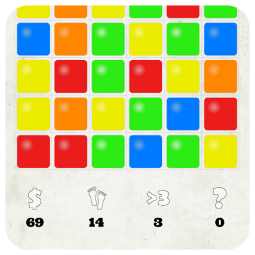 ثلاثة في صف واحد Match3. تدر
