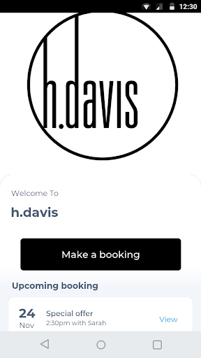 Android application h.davis screenshort