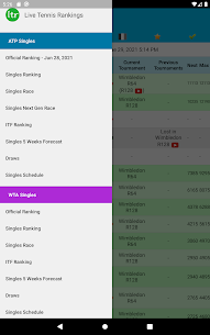 Classements de tennis en direct / LTR MOD APK (Pas de publicité, abonné) 5