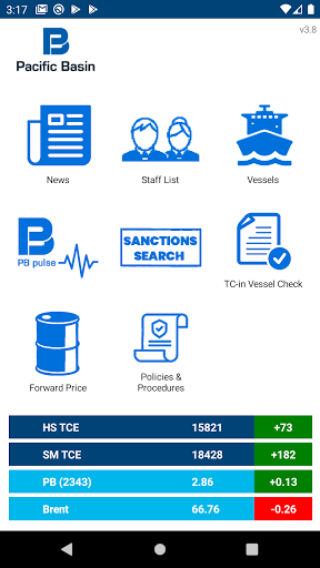 Android application Pacific Basin App screenshort