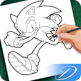 How to draw Sonic icon