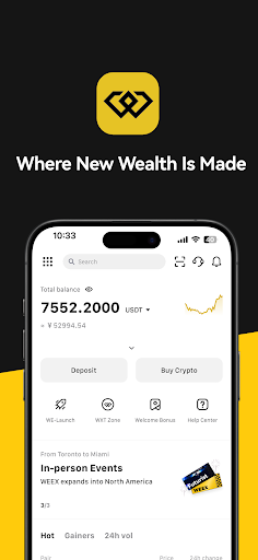 Screenshot of WEEX: Trade Bitcoin & Futures