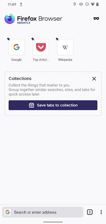 Firefox Nightly for Developers - 127.0a1 - (Android)