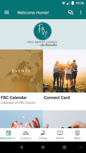 Android application FBC San Bernardino screenshort