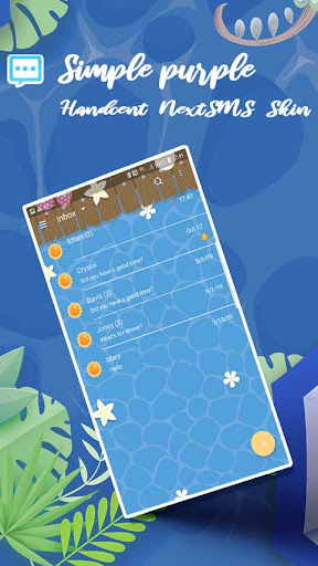 Android application Swimming pool Next SMS screenshort