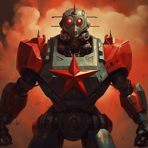Idle USSR robots — atomic war logo