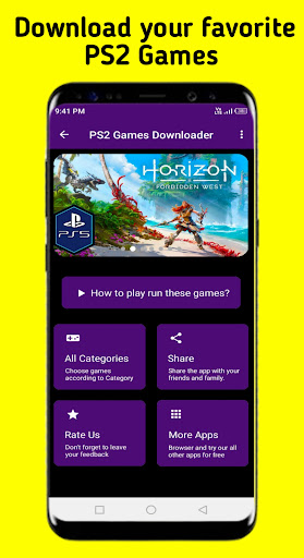 Android application PS2 Games Downloader screenshort
