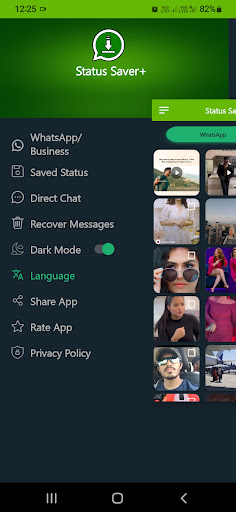 Android application Status Saver+ screenshort