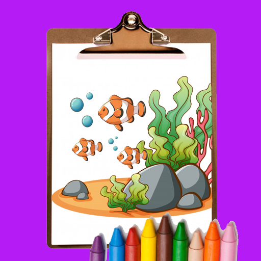 Sea Animals Coloring Book logo