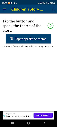 Android application Children's Story Creator - AI screenshort