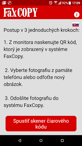 Android application FaxCopy Upload screenshort