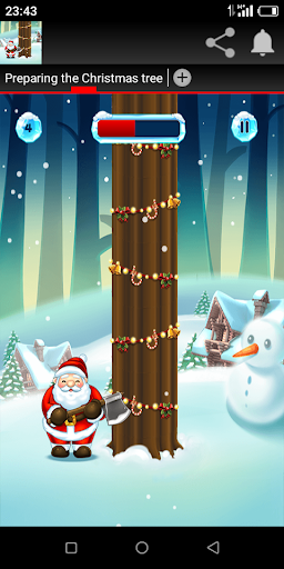 Preparing the Christmas tree Screen 3