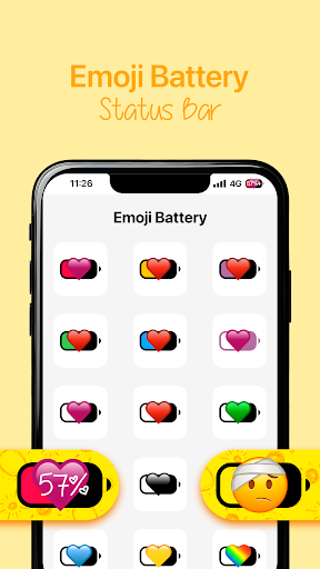 Emoji Battery Status Bar Screenshot 4 - AppWisp.com