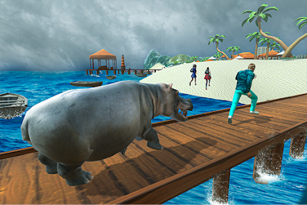 hipopotamo do madagascar saindo da água｜Pesquisa do TikTok