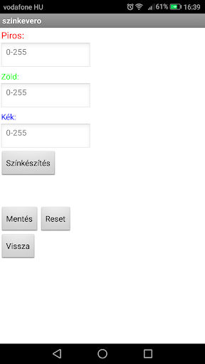Android application Rajzvászon screenshort