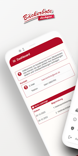 Android application Bäckerbote Kundenportal screenshort