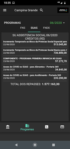 RECEITAS MUNICIPAIS Screen 3