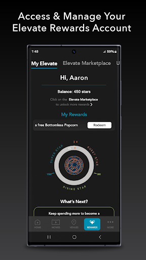 Elevate Entertainment App Screen 2