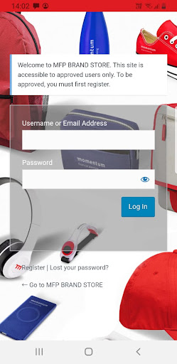 Android application MFP Brand Online screenshort