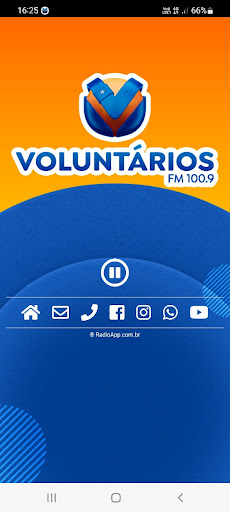 Android application Rádio Voluntários FM 100,9 screenshort