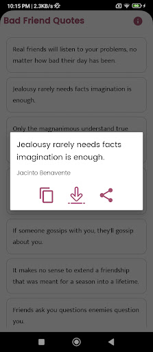 Bad Friend Quotes and Sayings Screen 2