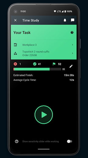 Android application ARTiTEX Time Study screenshort