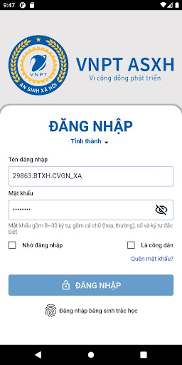 VNPT An Sinh Xã Hội Screen 3