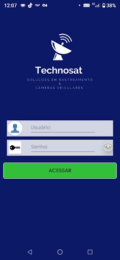 Android application TechnoSat Rastremento screenshort