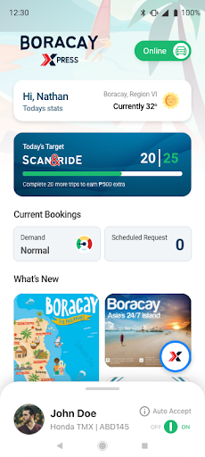 Android application Boracay Xpress Driver screenshort