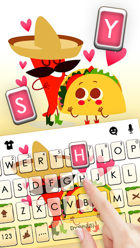 Chili Taco Mexic Keyboard Back Screen 2