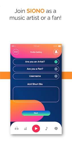 Android application Siono Music Game screenshort