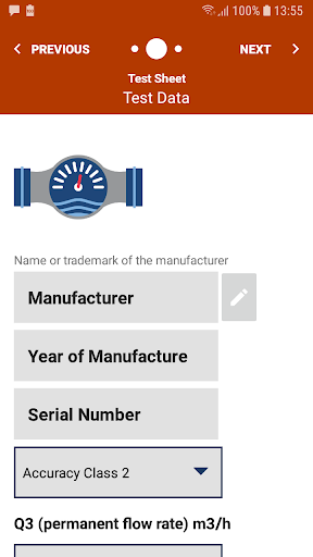 HSS-APP Water Meter Test Kit Screen 3