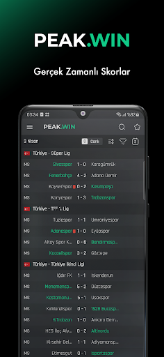PeakWin Canlı Maçlar Screenshot