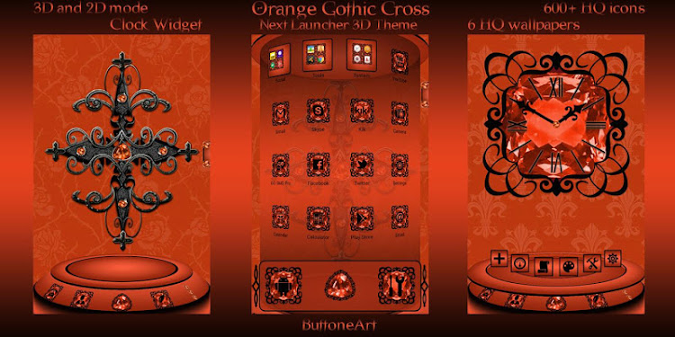 Orange Gothic Cross 3D Next La - 1.1 - (Android)