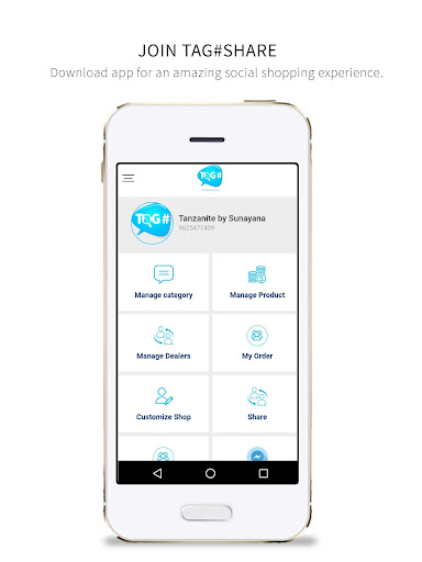 Android application Tag#Share screenshort