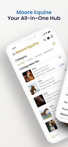 Android application Moore Equine screenshort