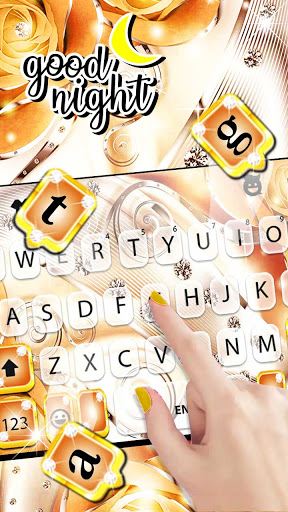 Luxury Diamond Keyboard Backgr Screen 3