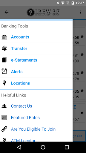IBEW 317 FCU Mobile Screen 3