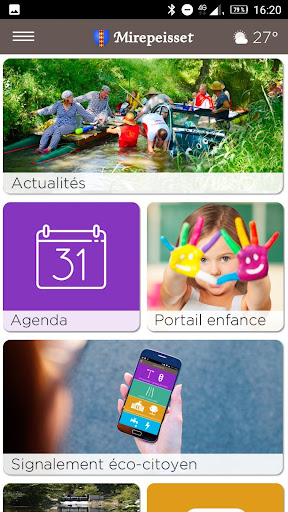 Android application Ville de Mirepeisset screenshort